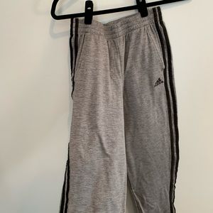 Adidas full length gray sweatpants